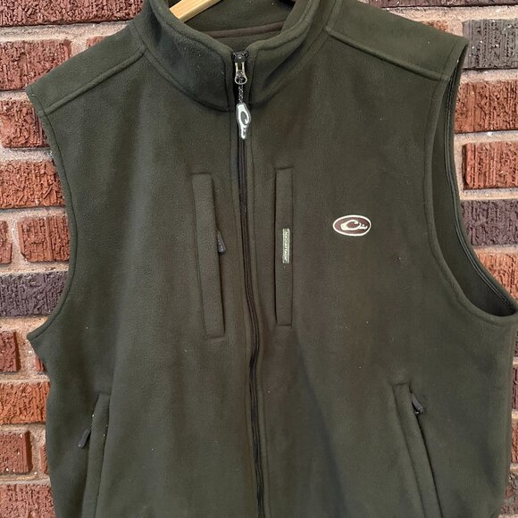 Men's Drake Waterfowl Men's Brown Fleece Layering Vest XL - Picture 1 of 5